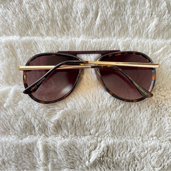 Vince Camuto Brown Aviator Leopard Sunglasses New - Picture 9 of 10